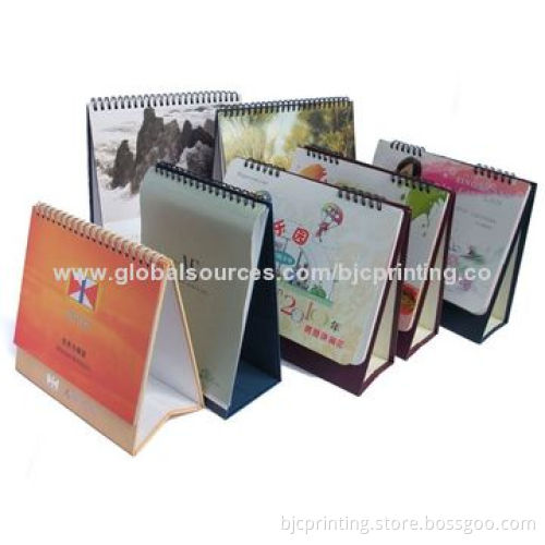 Wall hanging calendar, metal wire binding